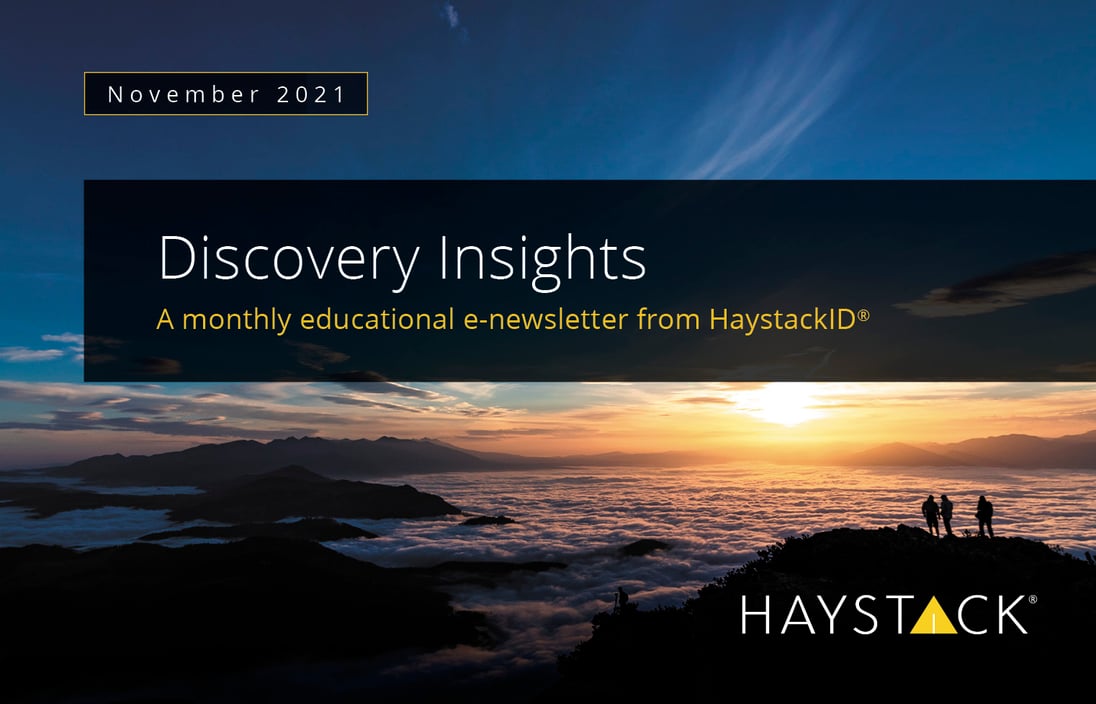 2021.11 - HaystackID - November Discovery Insights - Enewsletter-2