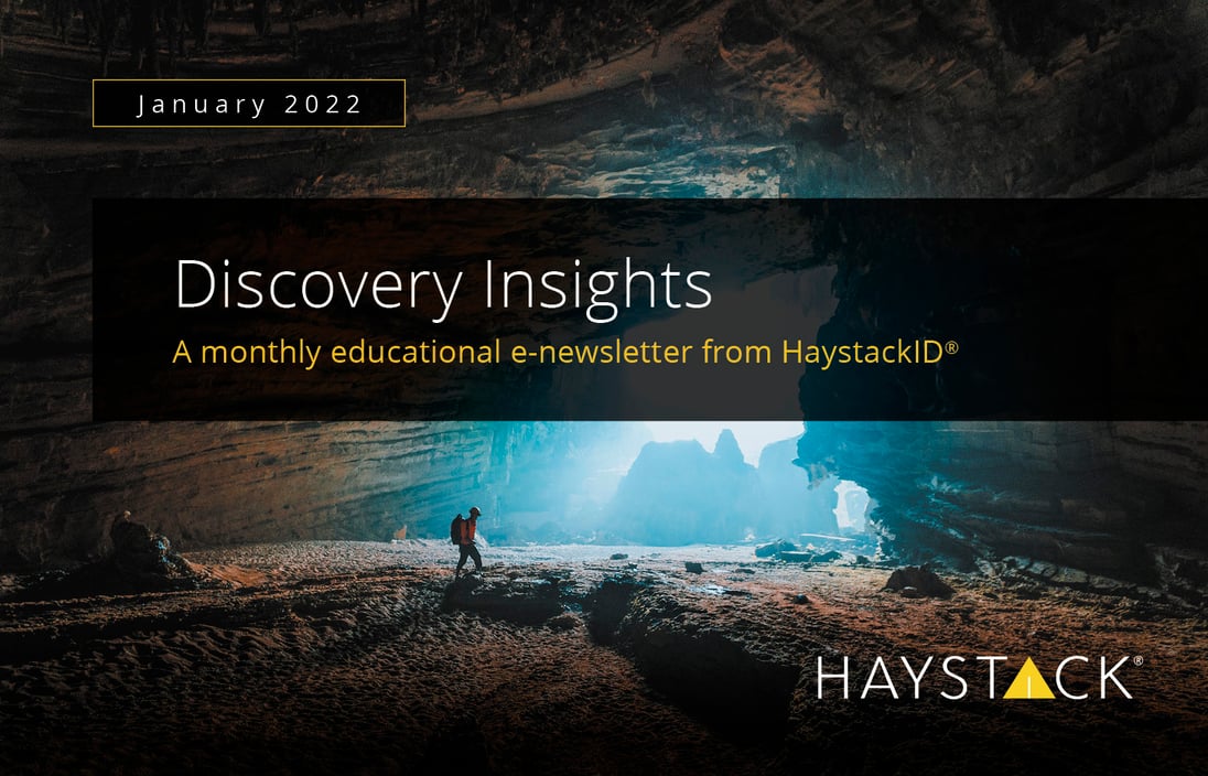 2022.01 - HaystackID - January Discovery Insights - Enewsletter